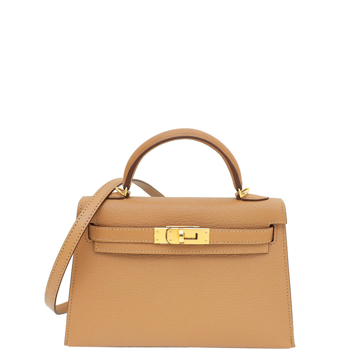 Top quality Hermes Quebracho Chevre Mini Kelly Sellier Bag