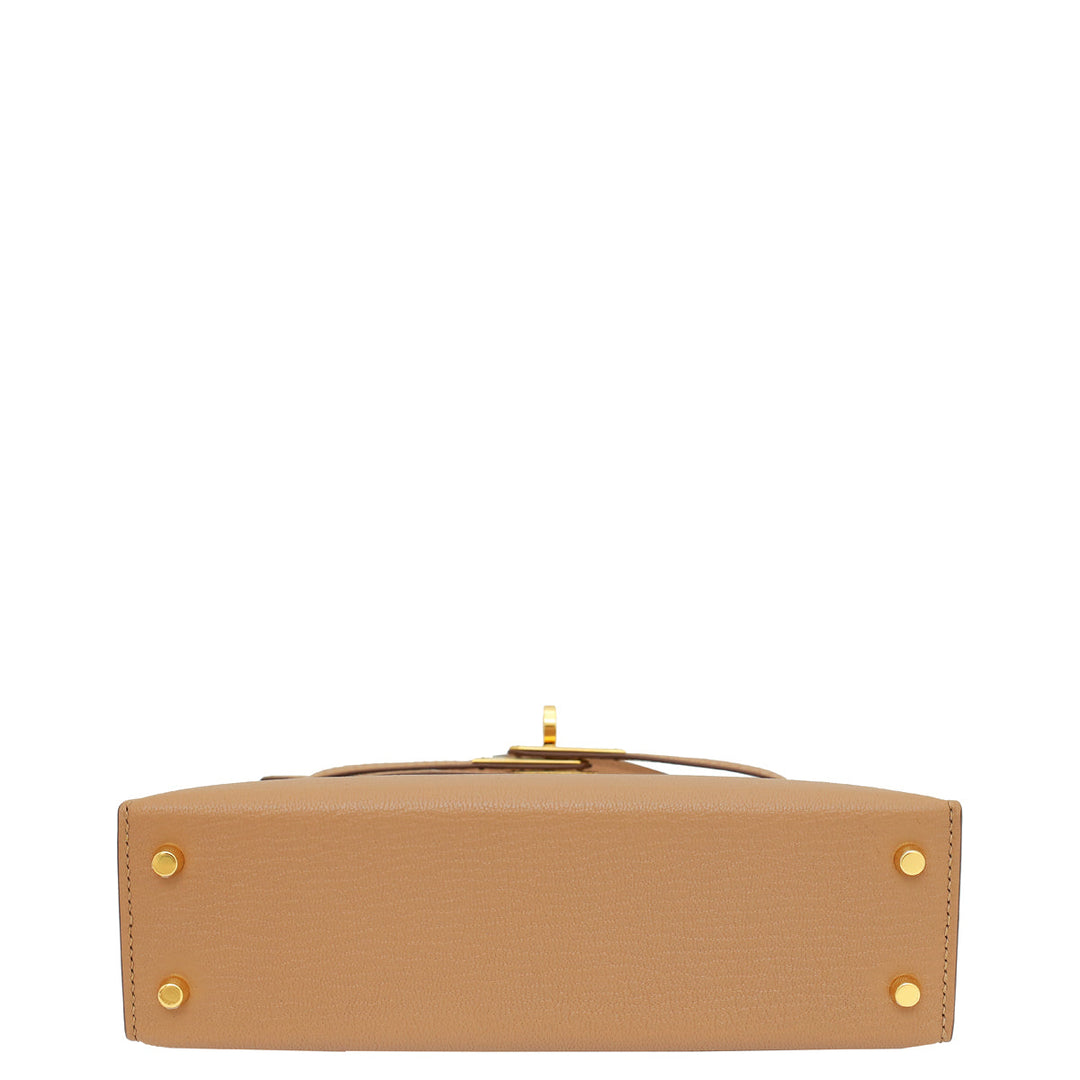 Top quality Hermes Quebracho Chevre Mini Kelly Sellier Bag