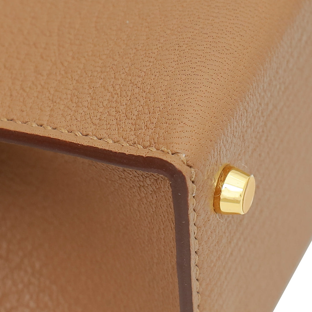 Top quality Hermes Quebracho Chevre Mini Kelly Sellier Bag