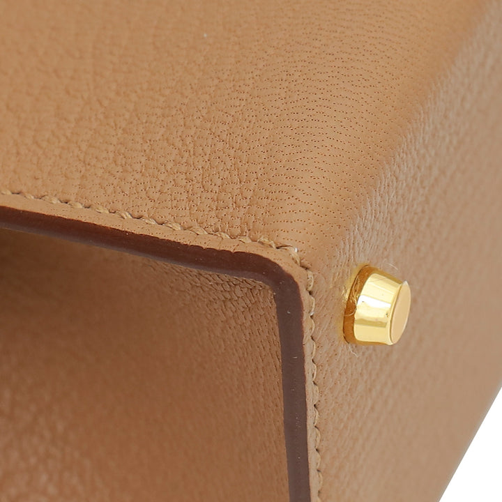 Top quality Hermes Quebracho Chevre Mini Kelly Sellier Bag