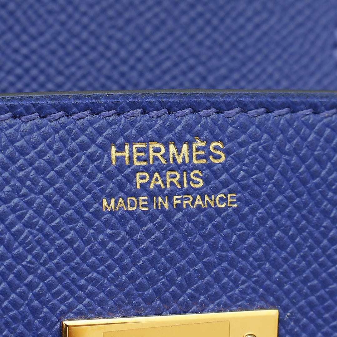 Hermes Bleu Electric Birkin 30 Bag
