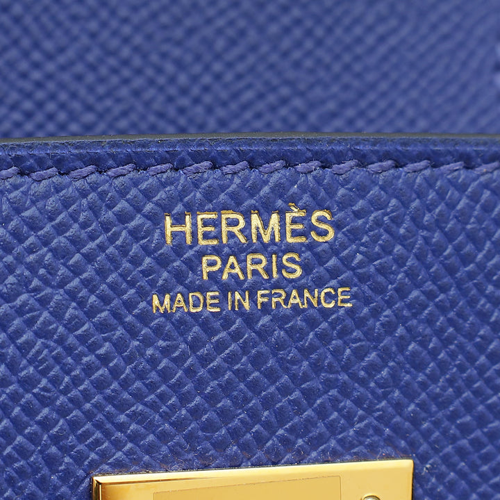 Hermes Bleu Electric Birkin 30 Bag