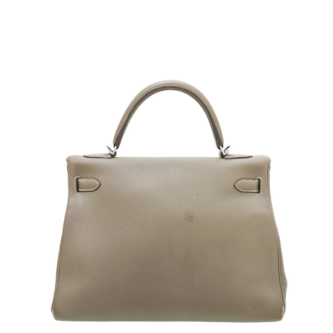 Hermes Etoupe Kelly 32 Bag