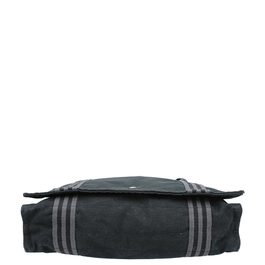 Hermes Noir Fourre Tout Vassus Messenger Bag