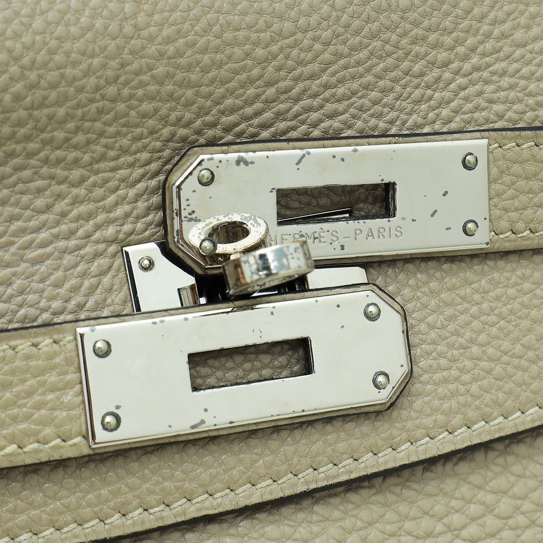 Top quality Hermes Gris Tourterelle Retourne Kelly 35 Bag