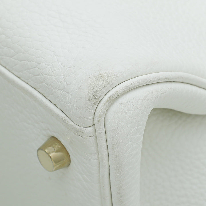 Hermes Blanc 42 JPG Birkin Bag