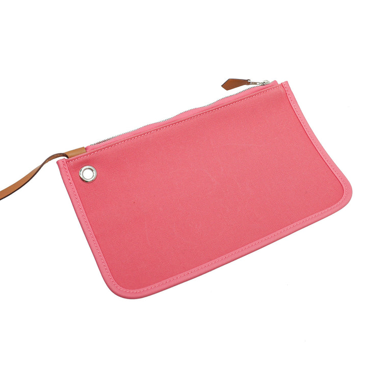 Top quality Hermes Bicolor Herbag PM Vache Hunter Toile Bag W/ Twilly