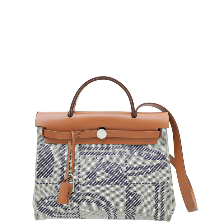 Hermes Tricolor Vache Hunter "Brides de Gala Desordre" Herbag Zip 31 PM Bag