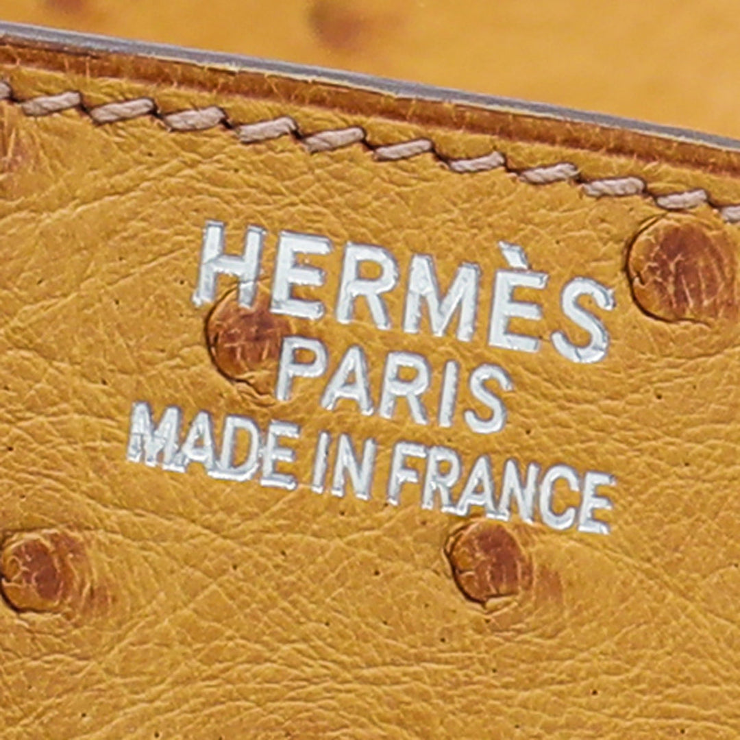 Top quality Hermes Tabac Camel Ostrich Birkin 35 Bag