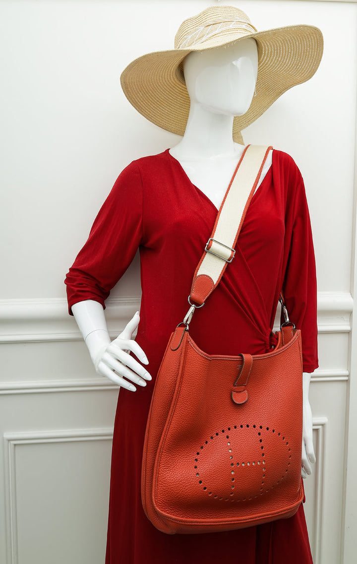 Top quality Hermes Brique Evelyne III GM Bag