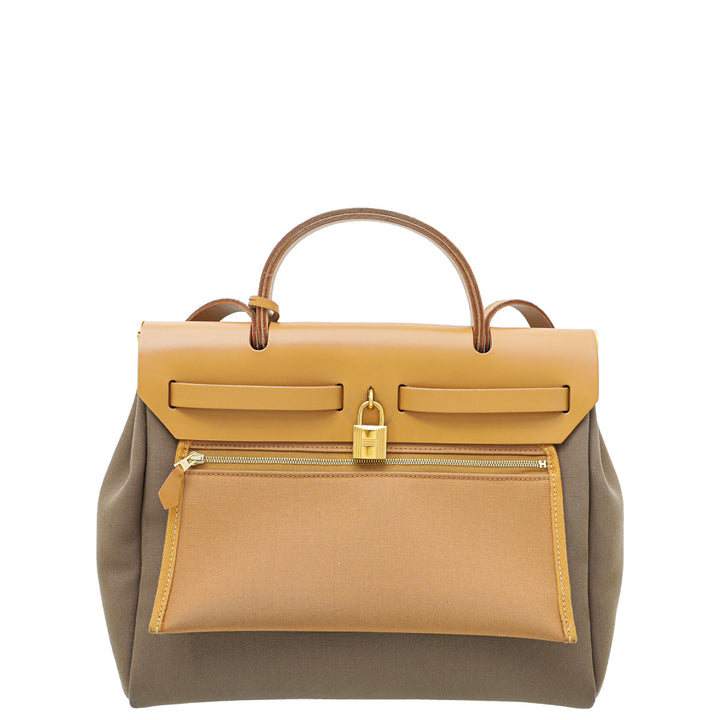 Top quality Hermes Bicolor Vache Hunter Herbag Zip 31 PM Bag