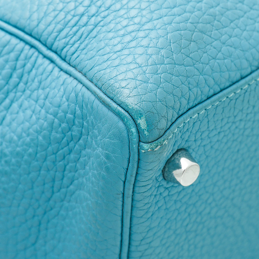Hermes Bleu Jean Kelly 35 Bag
