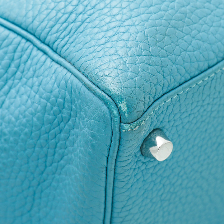 Hermes Bleu Jean Kelly 35 Bag