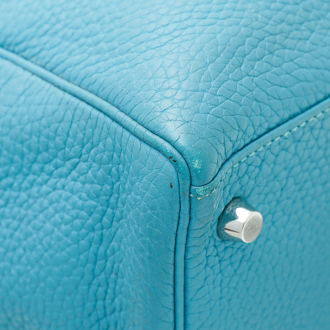 Hermes Bleu Jean Kelly 35 Bag