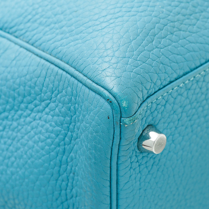 Hermes Bleu Jean Kelly 35 Bag