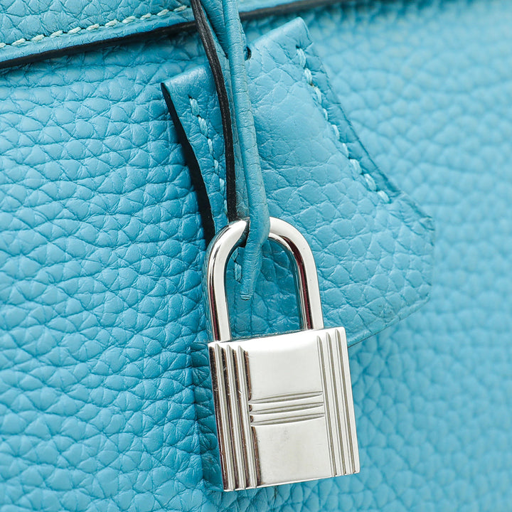 Hermes Bleu Jean Kelly 35 Bag