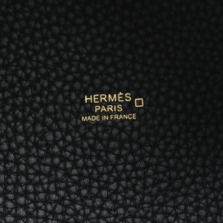 Hermes Noir Alligator Mat Handle Picotin Lock 18 Bag