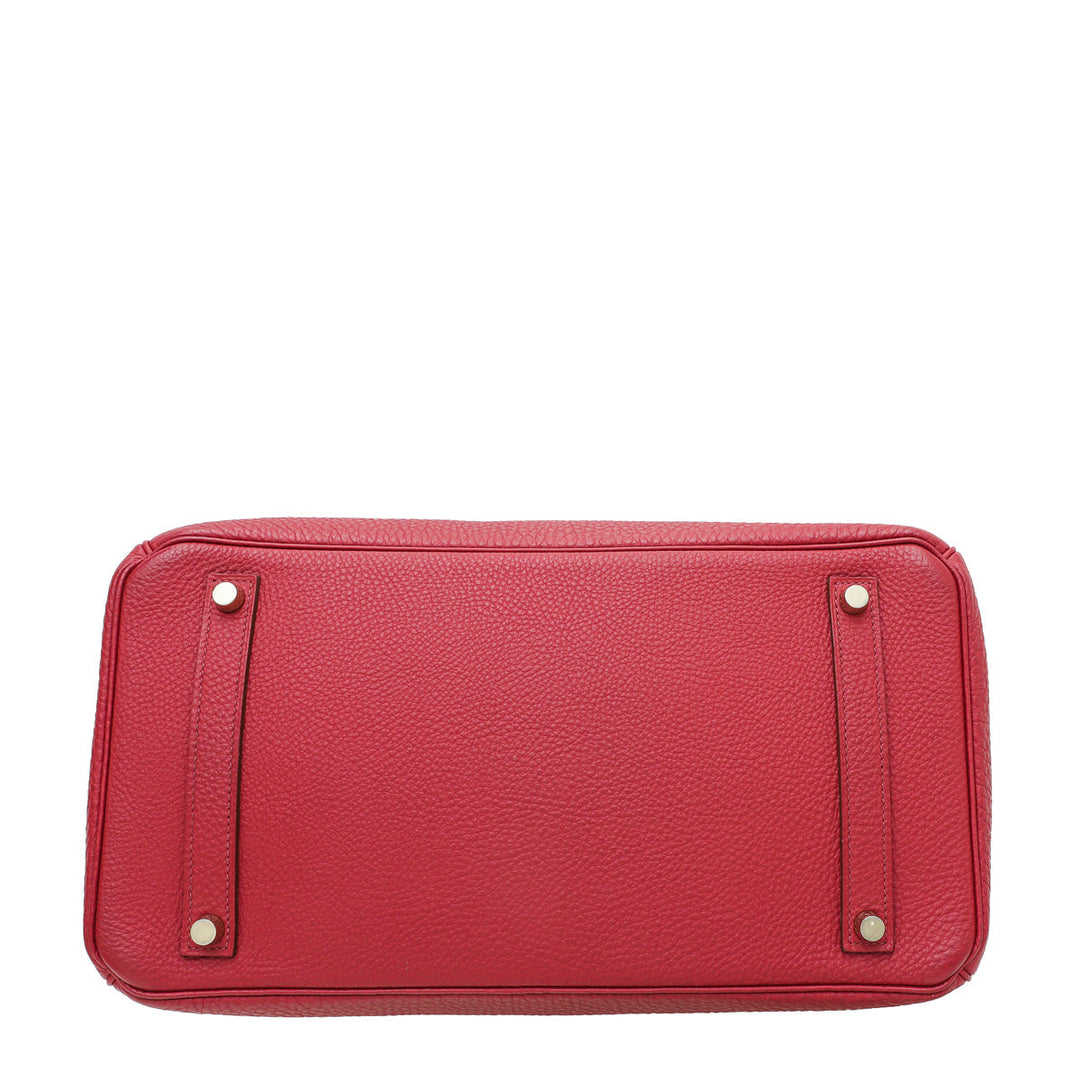 Hermes Rouge Vif Birkin 35 Bag