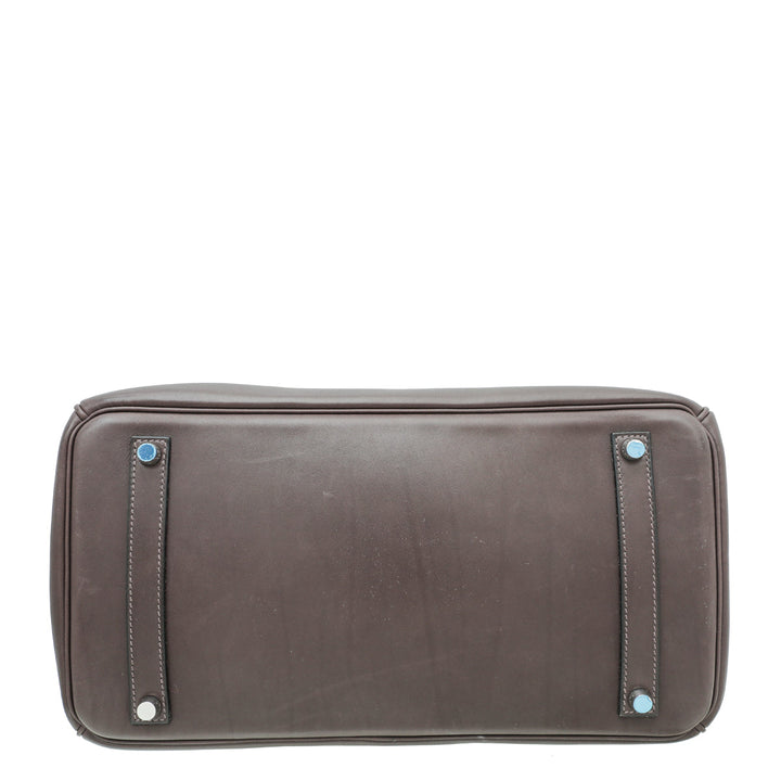 Hermes Barenia Chocolate Birkin 35 Bag