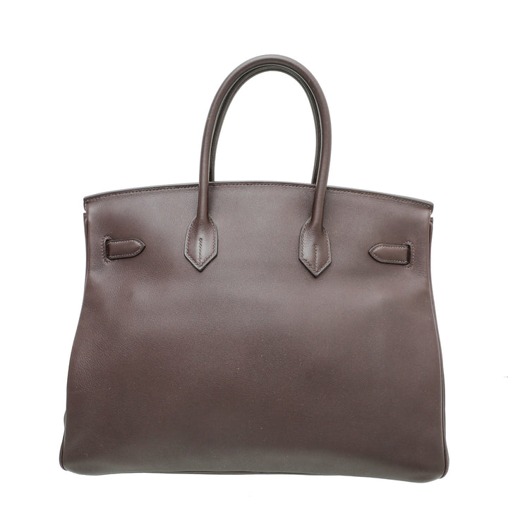 Hermes Bordeaux Swift Birkin 35 Bag