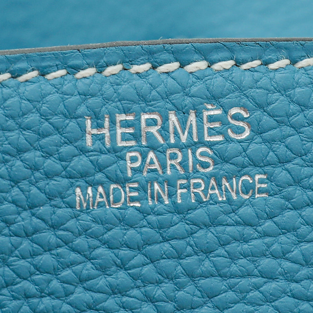 Hermes Blue Jeans Birkin 35 Bag