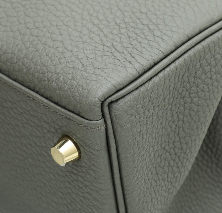 Hermes Gris Etain Retourne Kelly 28 Bag