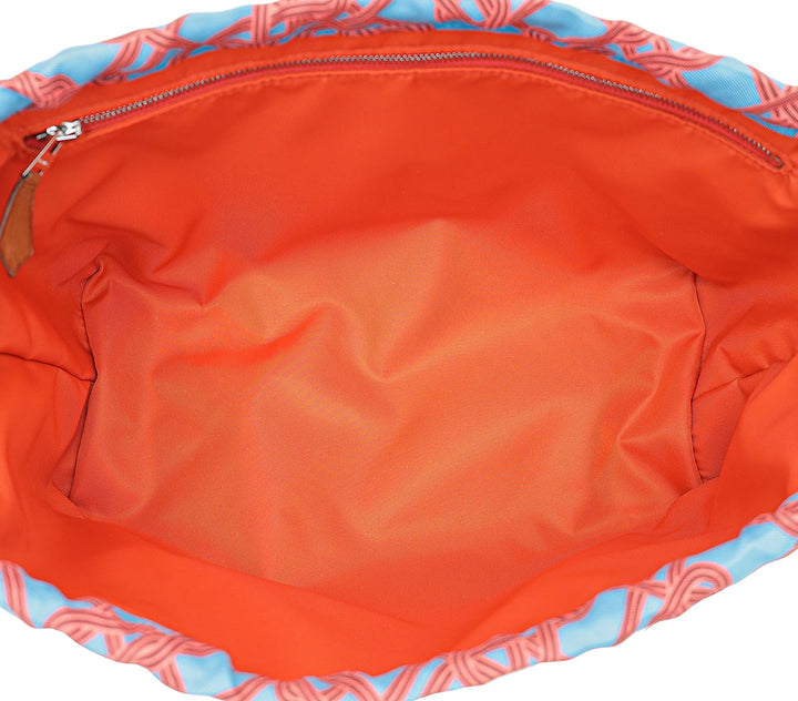 Top quality Hermes Bicolor Fourbi 25 "Noeud Marin" Print Pouch