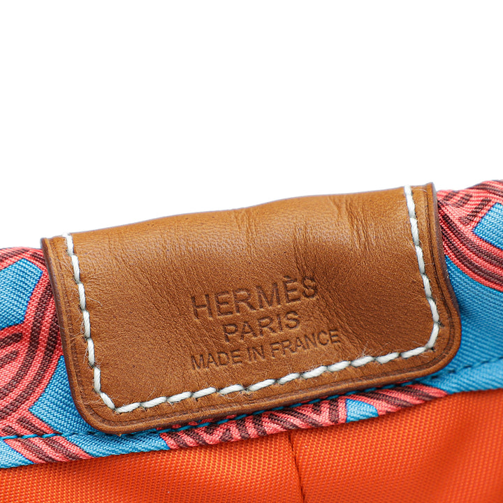 Top quality Hermes Bicolor Fourbi 25 "Noeud Marin" Print Pouch