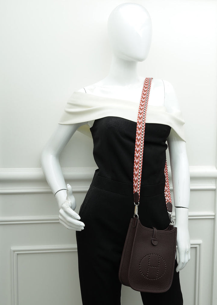 Top quality Hermes Bordeaux Evelyne TPM Bag