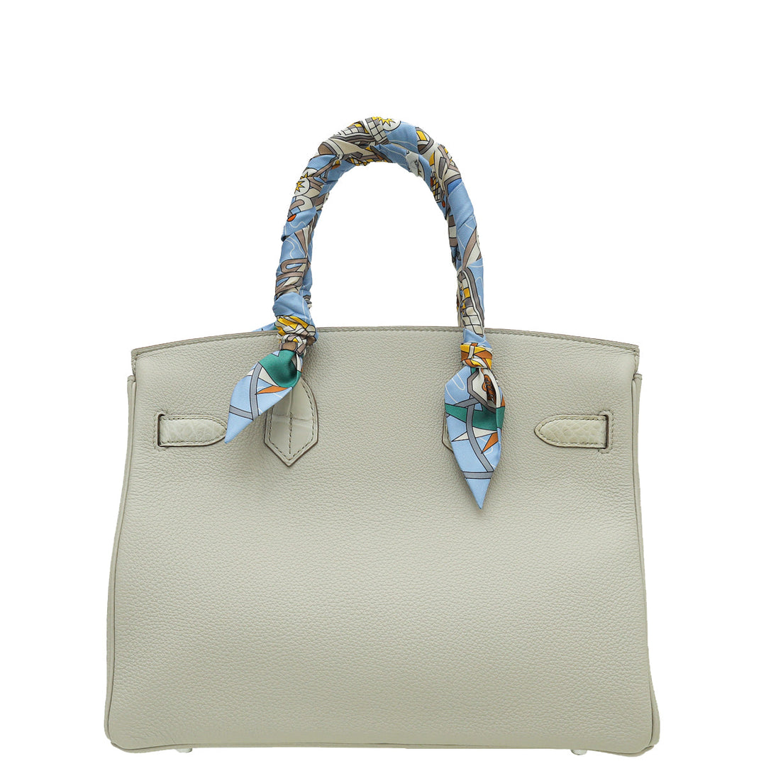 Hermes Beton Alligator Birkin 30 Touch Bag