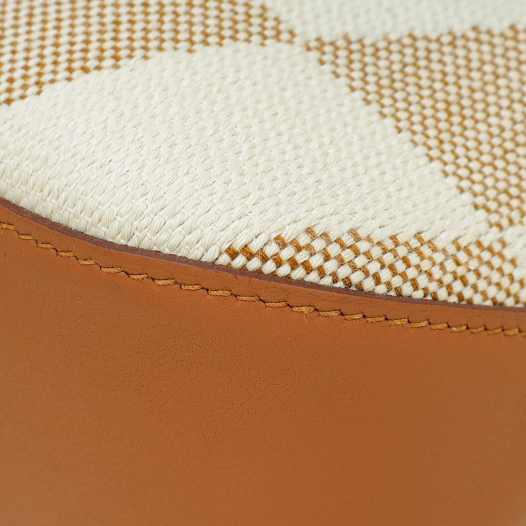 Hermes Bicolor Cabas H en Biais 27 Toile H Swift Bag