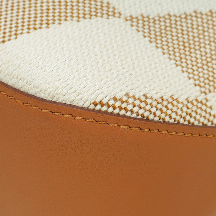 Hermes Bicolor Cabas H en Biais 27 Toile H Swift Bag