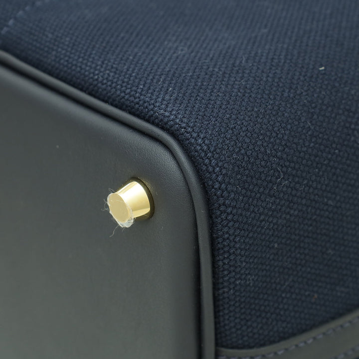 Top quality Hermes Bleu Marine Cargo Toile Goeland & Swift Picotin Lock 18 Bag