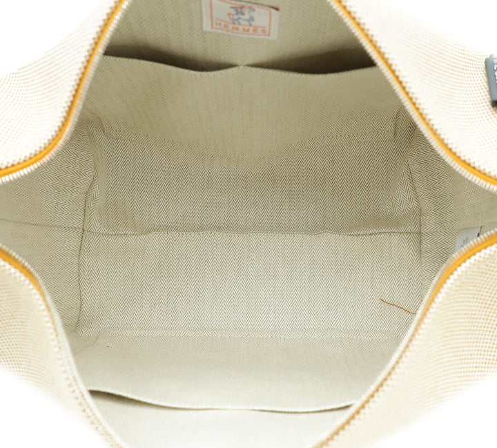 Hermes Biscuit Bride-a-Brac Cabriole Herringbone Large Case Pouch