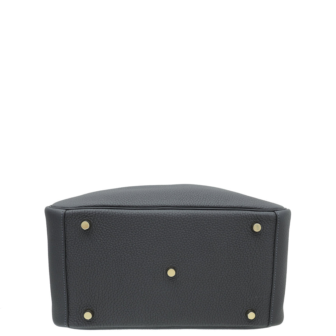 Hermes Bleu Nuit Lindy 30 Bag