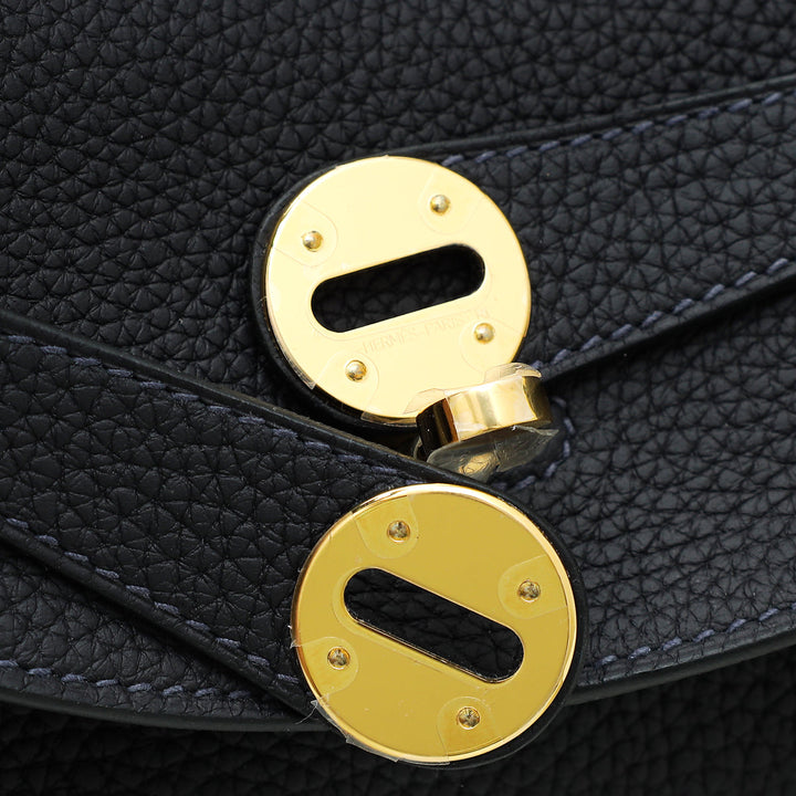 Hermes Bleu Nuit Lindy 30 Bag