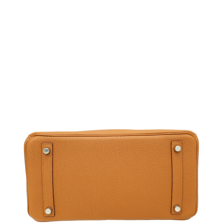 Hermes Gold Mississippi Alligator Matte Birkin 30 Touch Bag