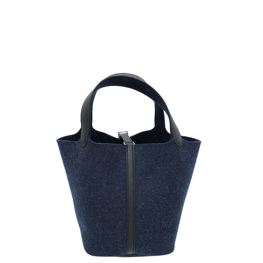 Hermes Bicolor Picotin Lock 22 Feutre Wool Bag
