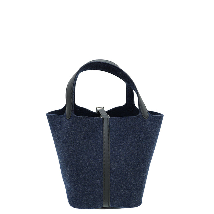Hermes Bicolor Picotin Lock 22 Feutre Wool Bag