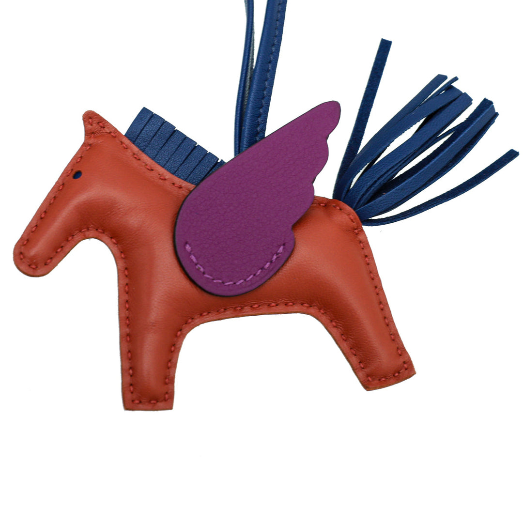 Hermes Tricolor Grigri Rodeo Pegase Horse PM Bag Charm