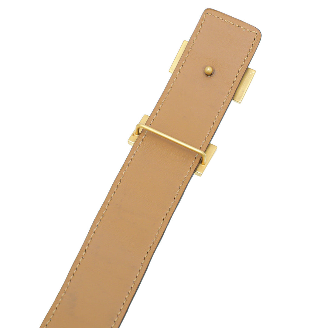 Top quality Hermes Noir Shiny Crocodile Porosus H Belt
