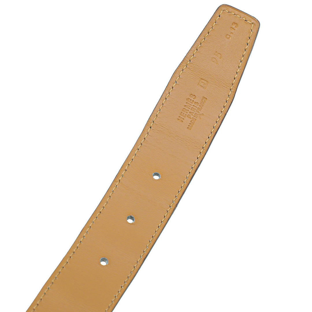 Top quality Hermes Noir Shiny Crocodile Porosus H Belt