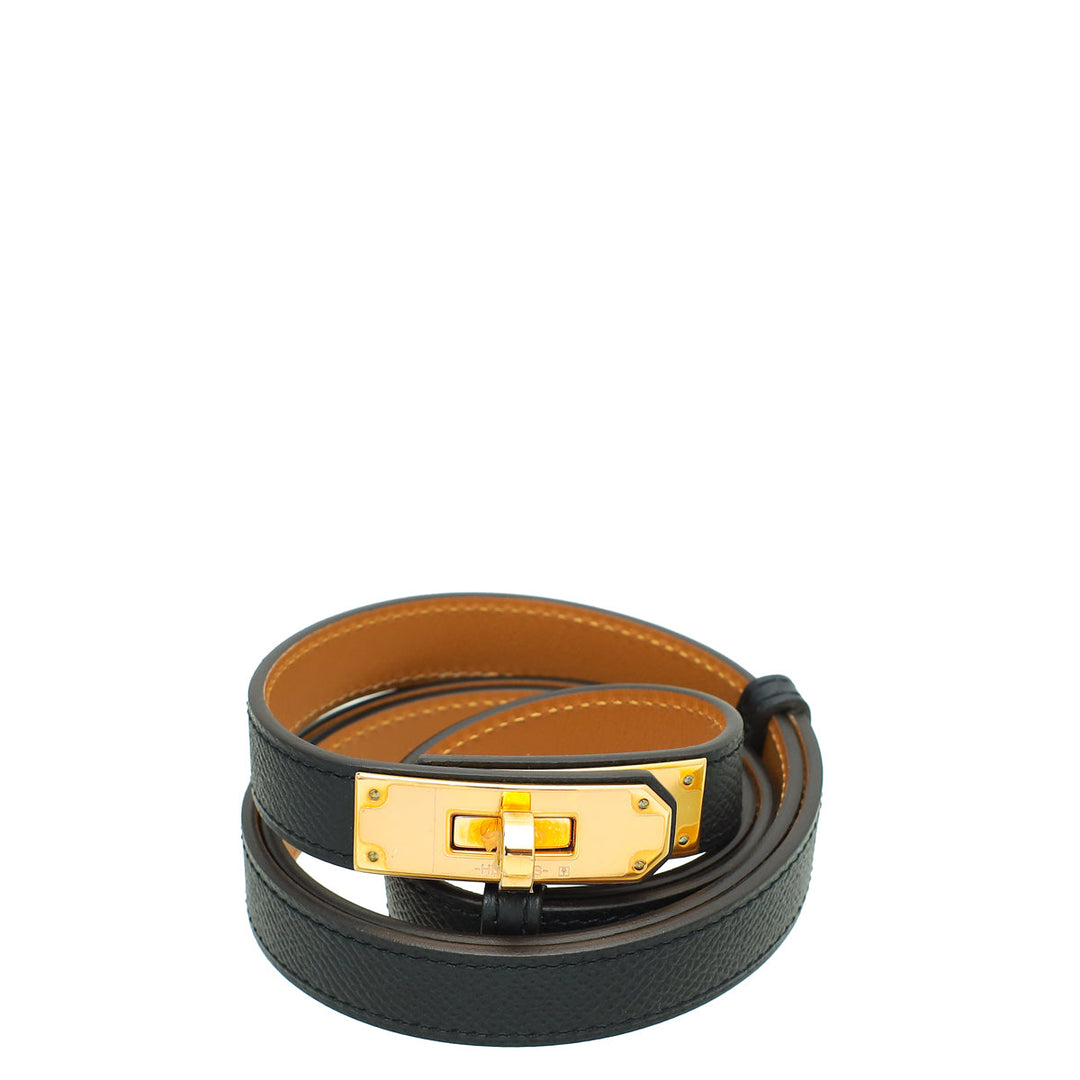 Top quality Hermes Black Kelly 18 Belt