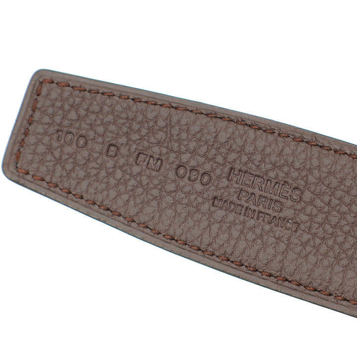 Top quality Hermes Bicolor H Au Carre Buckle Reversible Belt