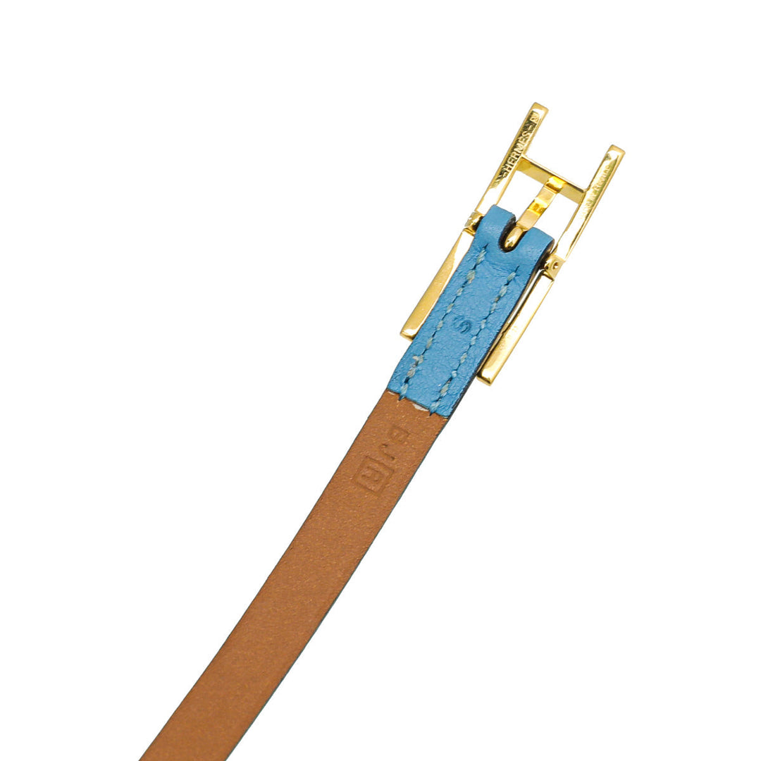 Top quality Hermes Blue Aztec Hapi 3 Small Bracelet