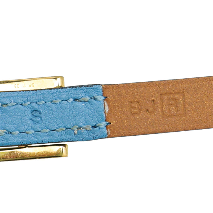 Top quality Hermes Blue Aztec Hapi 3 Small Bracelet