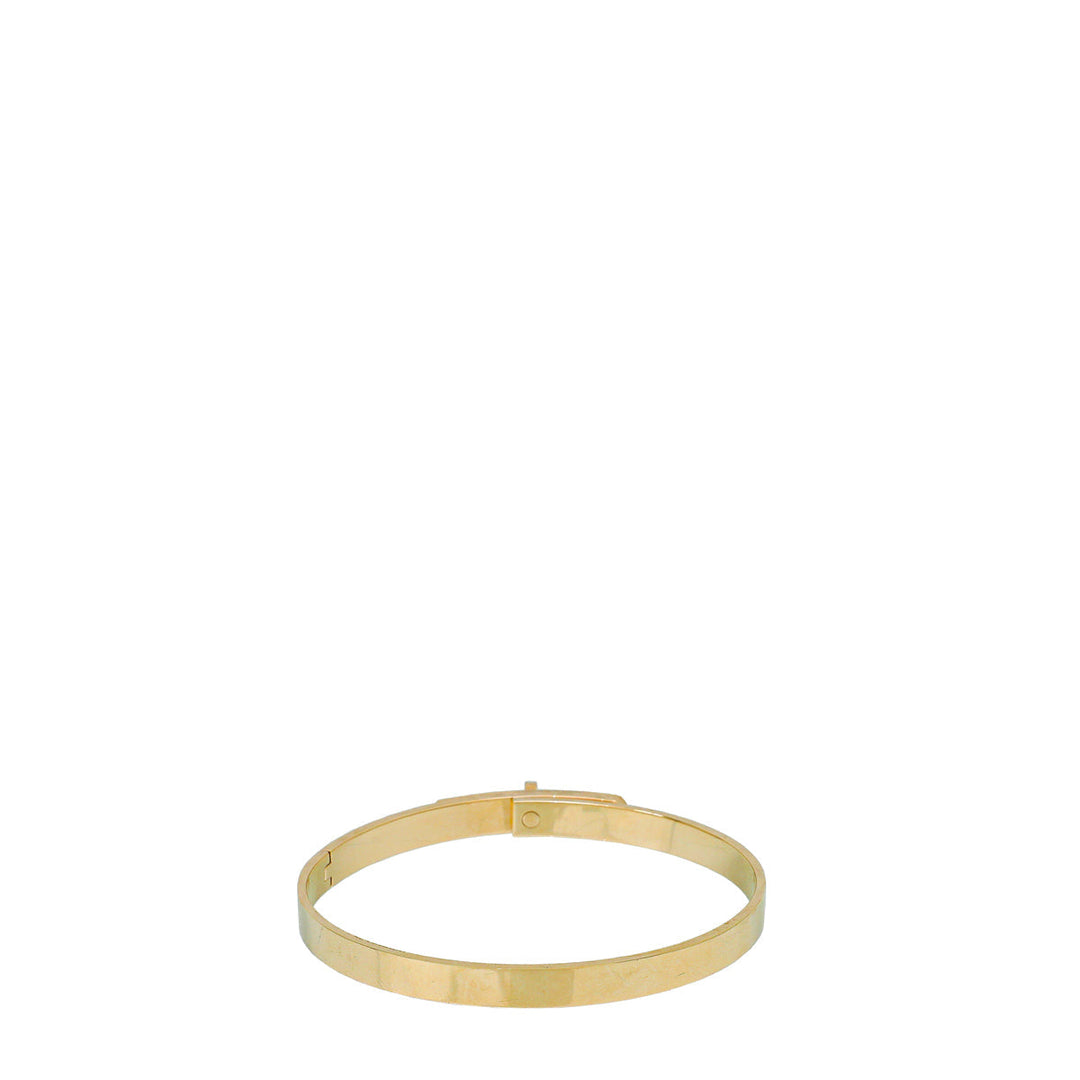 Top quality Hermes 18K Rose Gold w/61 Diamonds Kelly Bracelet