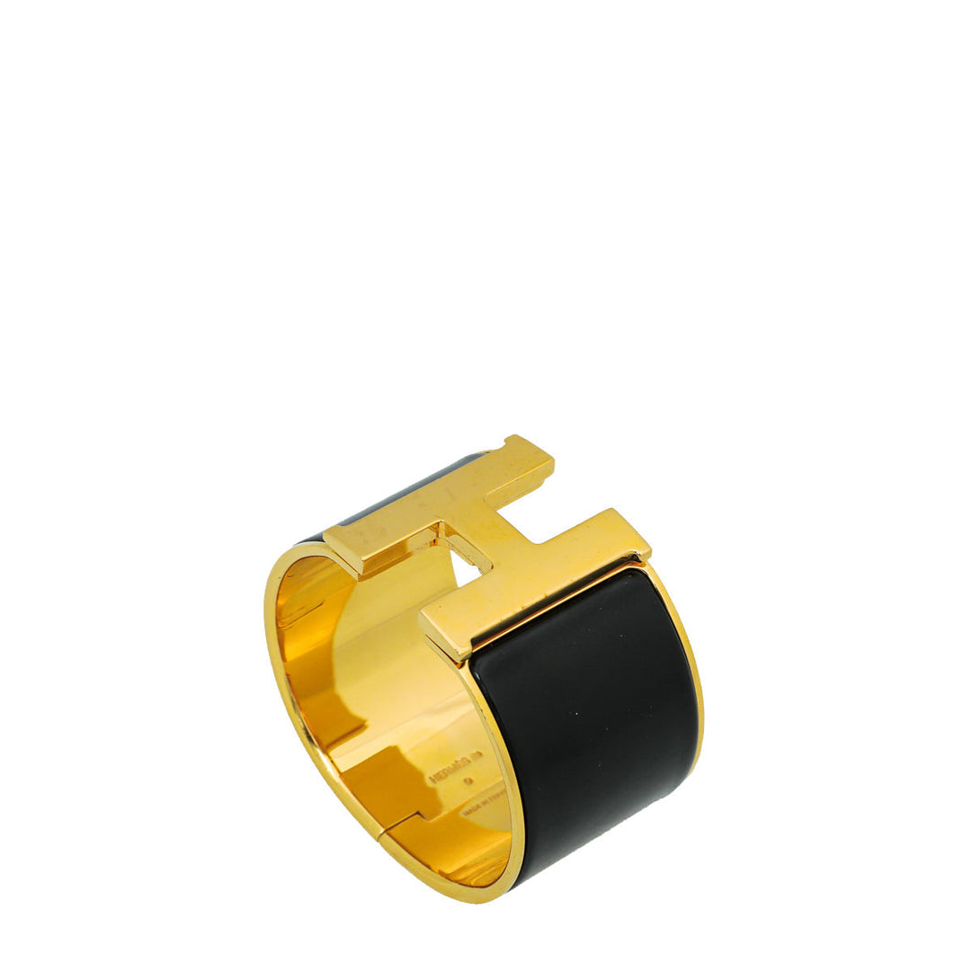Top quality Hermes Noir Clic H XL Wide GM Bracelet