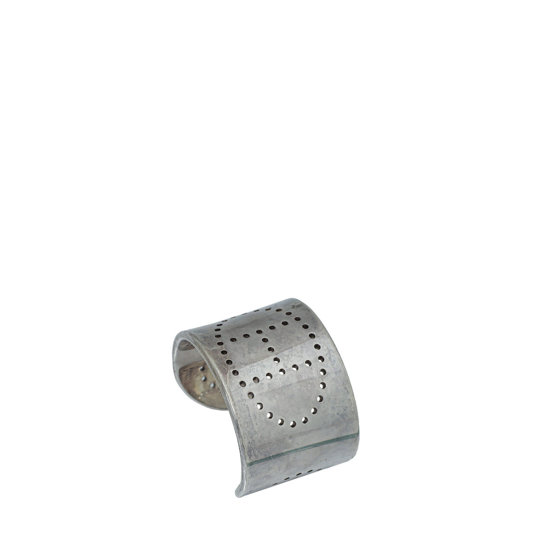 Hermes Sterling Silver Eclipse Small Bracelet
