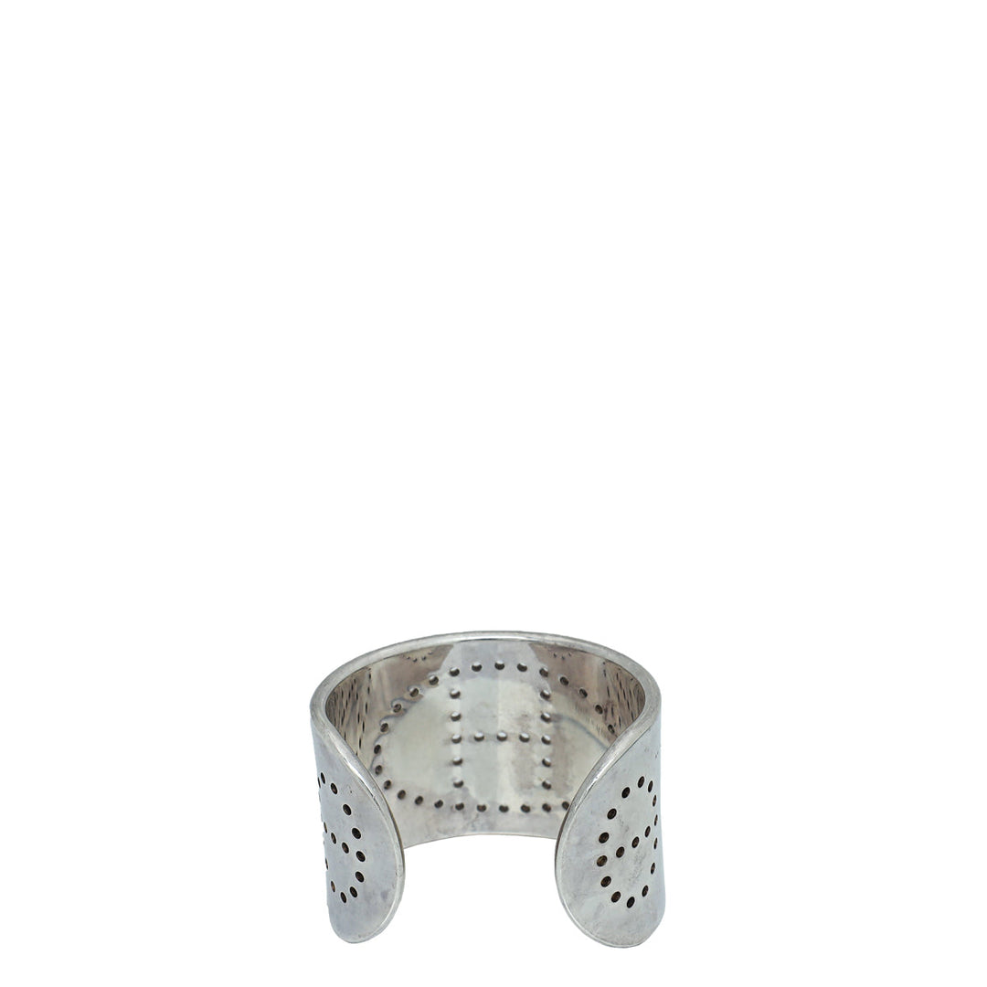 Hermes Sterling Silver Eclipse Small Bracelet